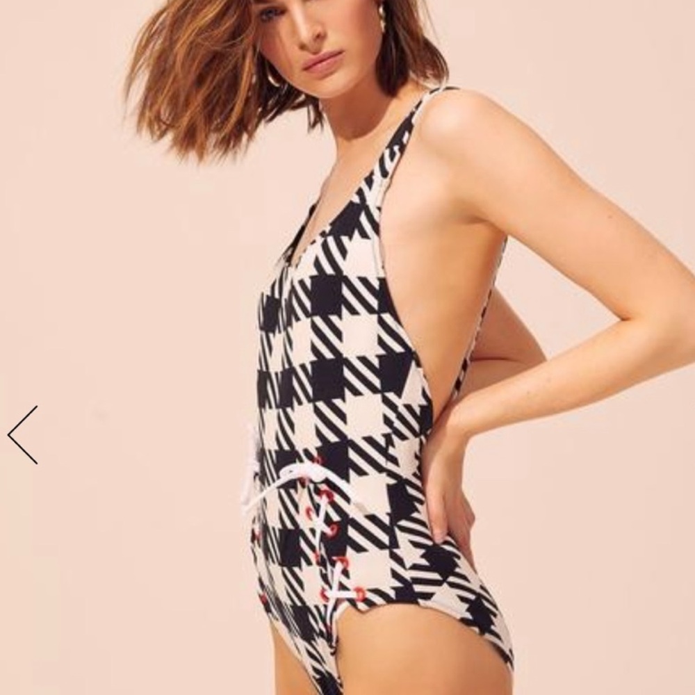 Solid&Striped One piece Swimsuit New